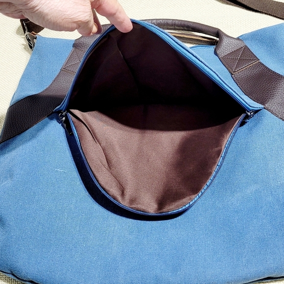 Classic Fashion Large Canvas Crossbody Shoulder Bag - Picture 7 of 11